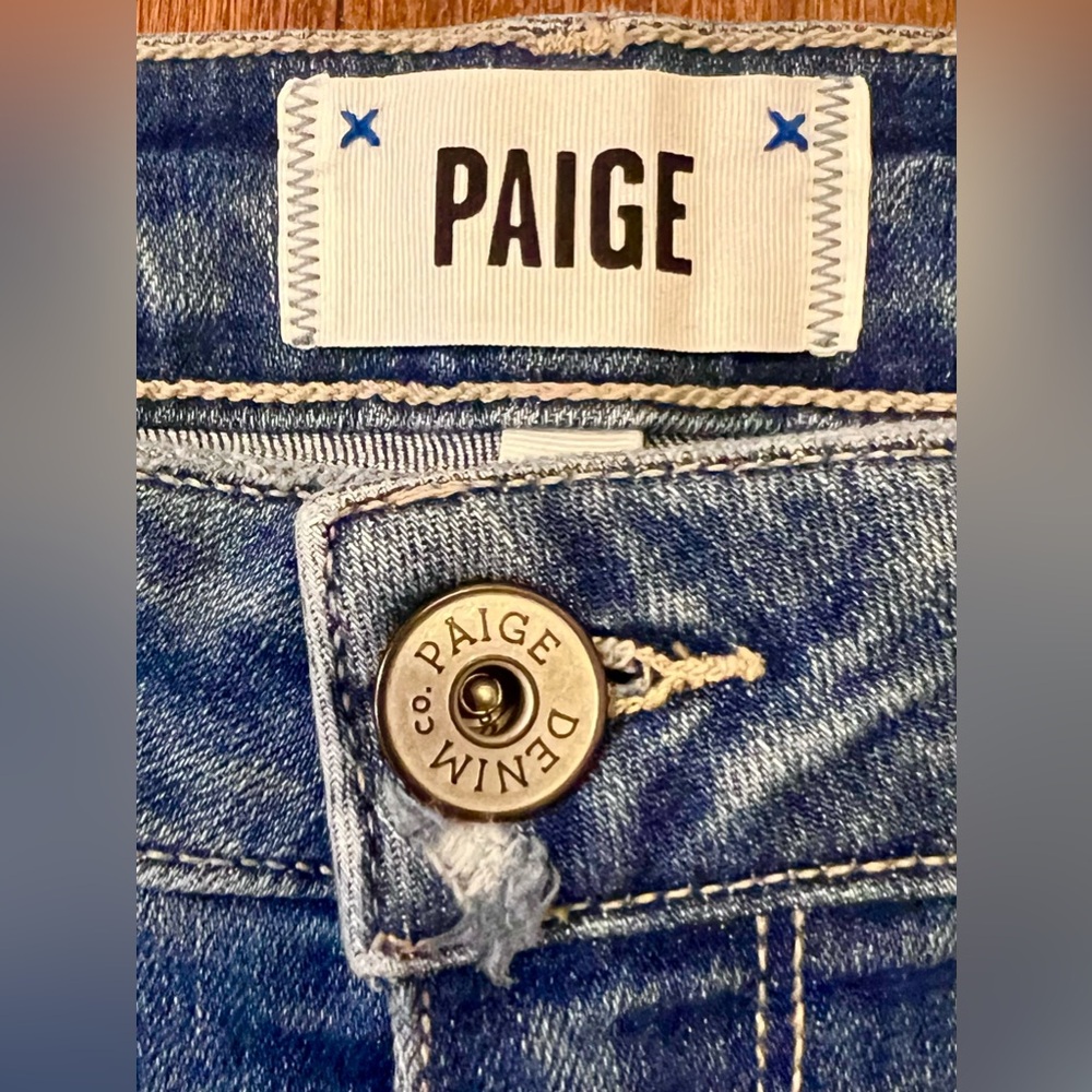 Paige Denim “Hoxton Crop” Distressed Jeans (Size 32) 👖 **NEW WITHOUT TAGS!!🎁** - Picture 9 of 13